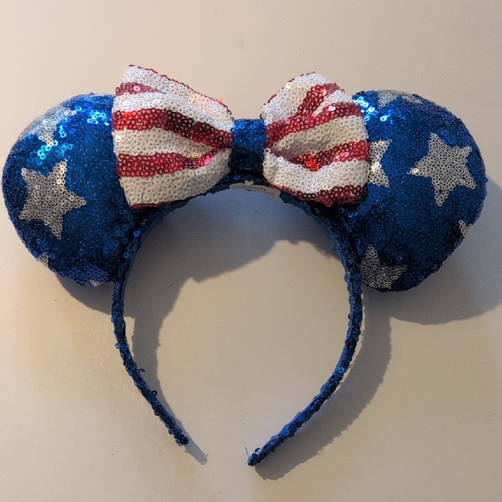 Disney Patriotic Sequin Mouse Ears